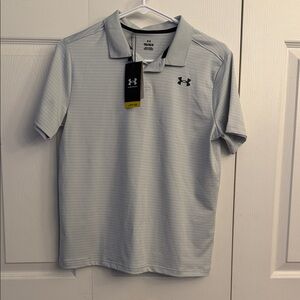 Under Armour Kids Light Gray Polo Shirt